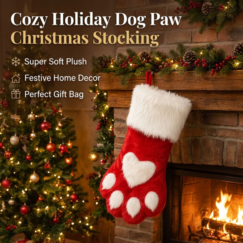 Chaussette de Noël en peluche  - Christmas Stocking Hanging avis et prix