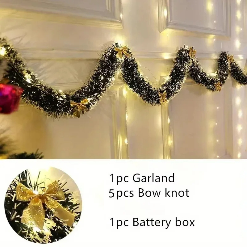 Guirlande de Noël lumineuse à  - Tinsel Garland Decoration avis et prix